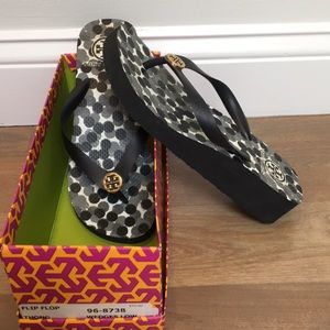 Tory Burch wedge flip flop
